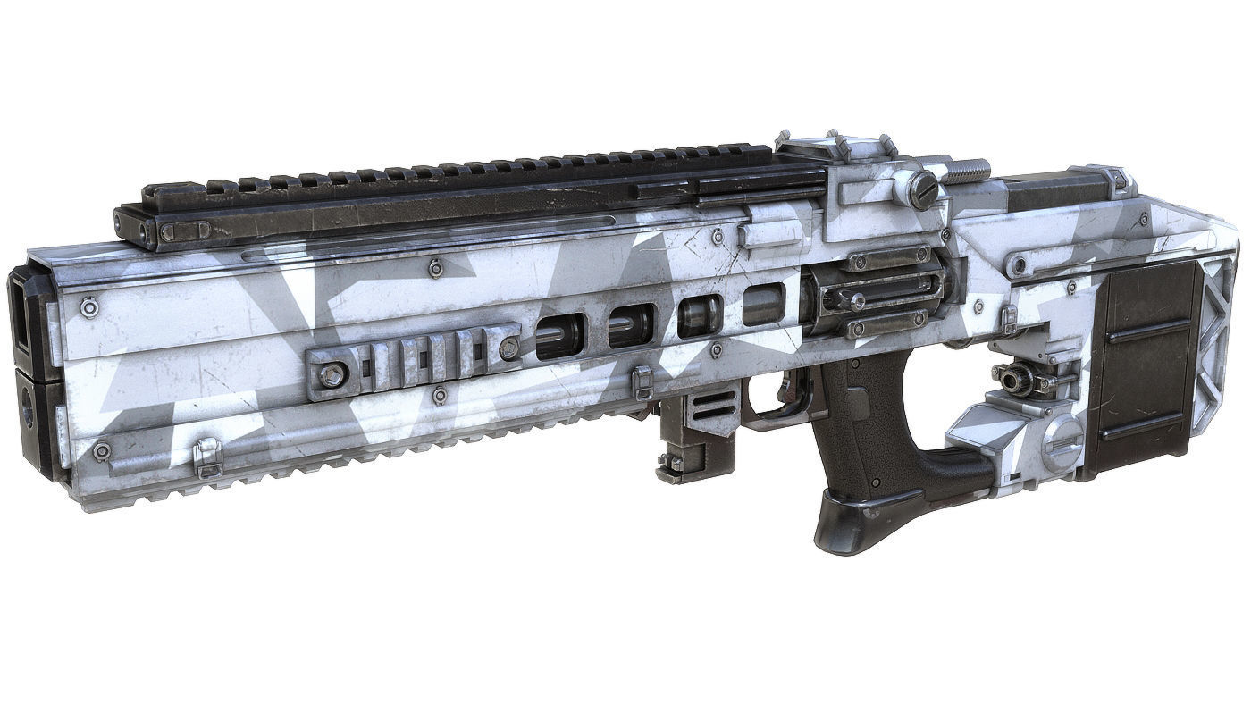 sci-fi RIFLE01 3D model_1