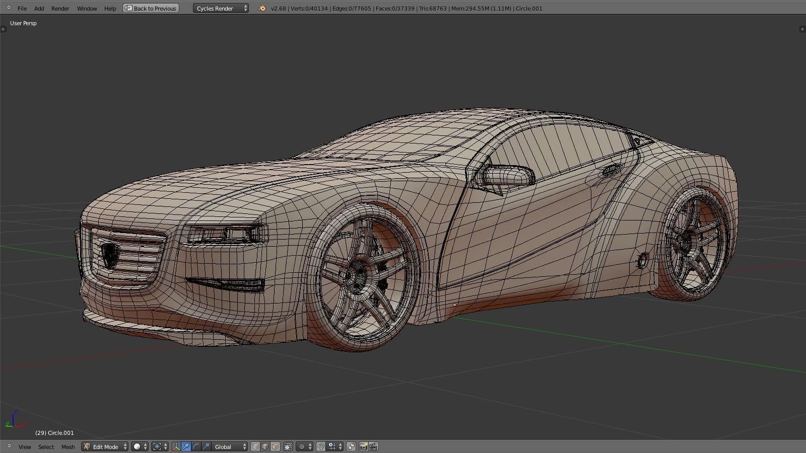 Affekta Cyclonic with Interior Concept car LOW-Poly cyber Low-poly 3D model_2
