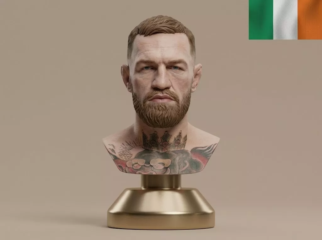 Conor McGregor 3D-Printable Bust UFC 3D print model