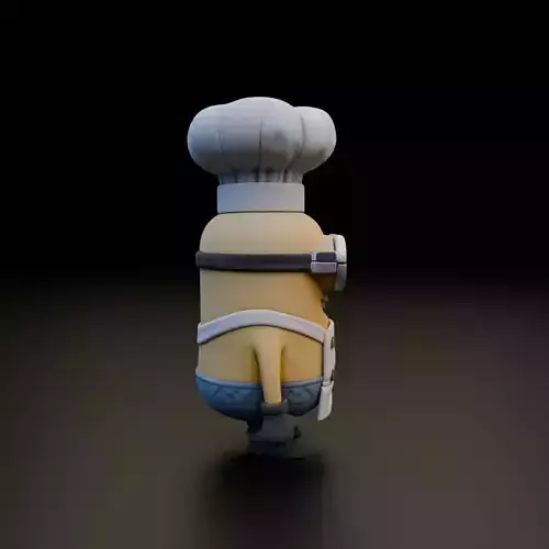 minion cook 3D print model 6