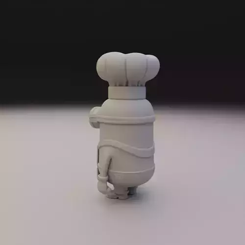 minion cook 3D print model 7