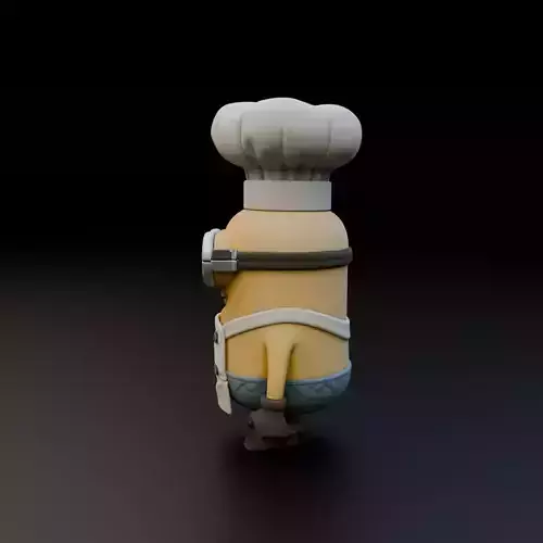 minion cook 3D print model 3