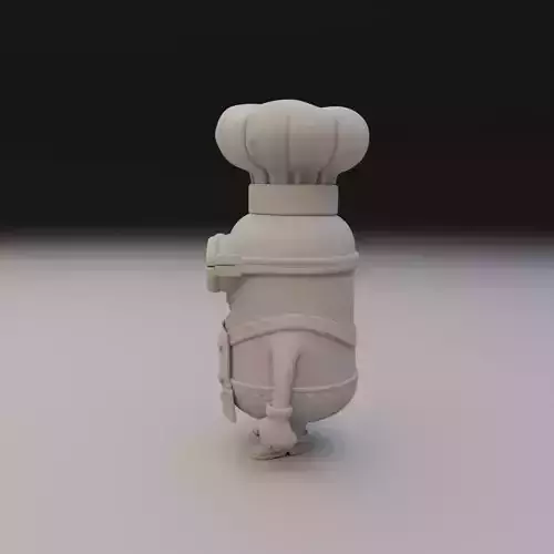 minion cook 3D print model 4