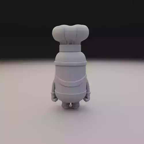 minion cook 3D print model 5