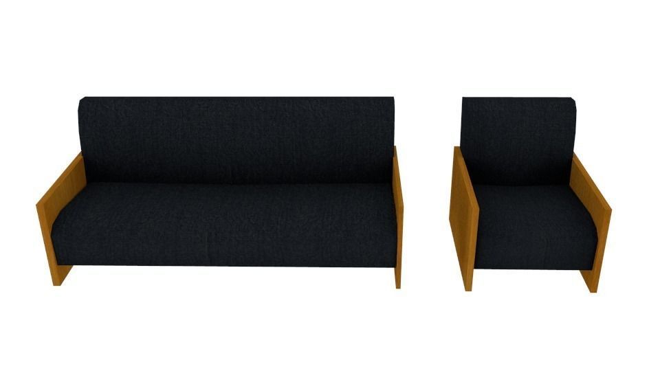 Old furniture set -2 Free low-poly 3D model_6