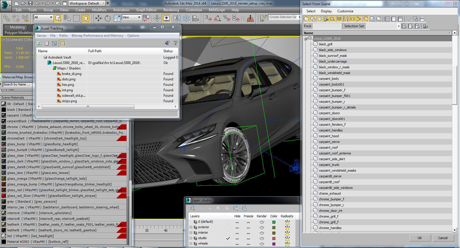 Lexus LS500 2018 3D model_20