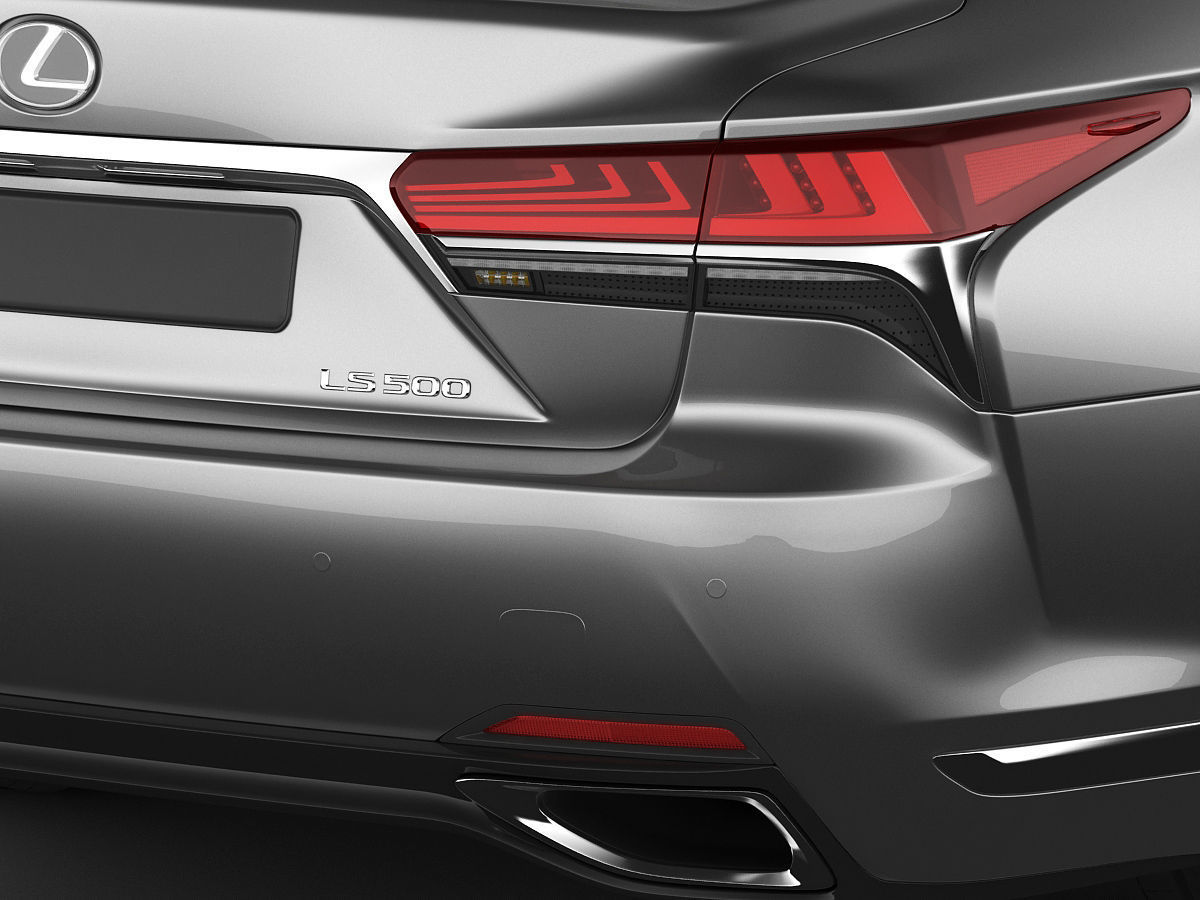 Lexus LS500 2018 3D model_4