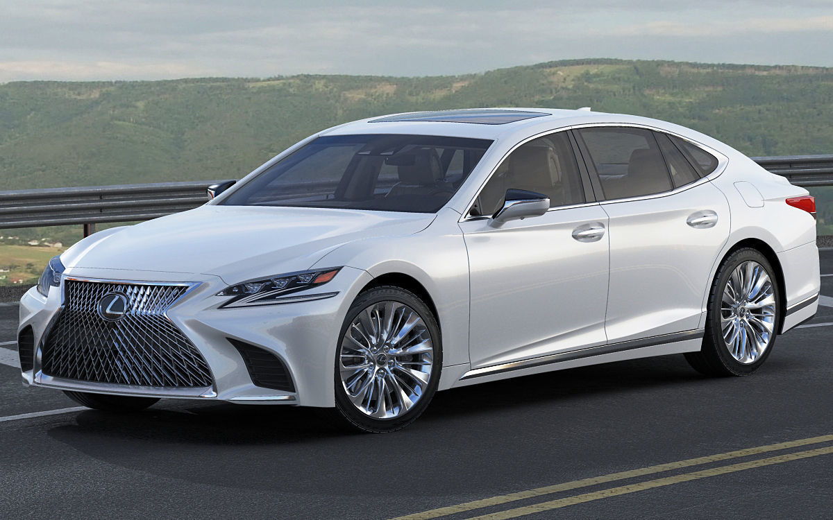 Lexus LS500 2018 3D model_13