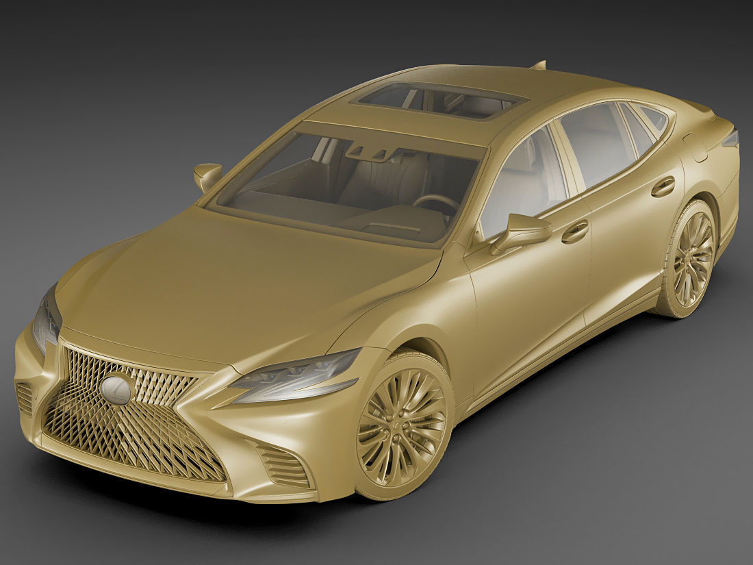 Lexus LS500 2018 3D model_15