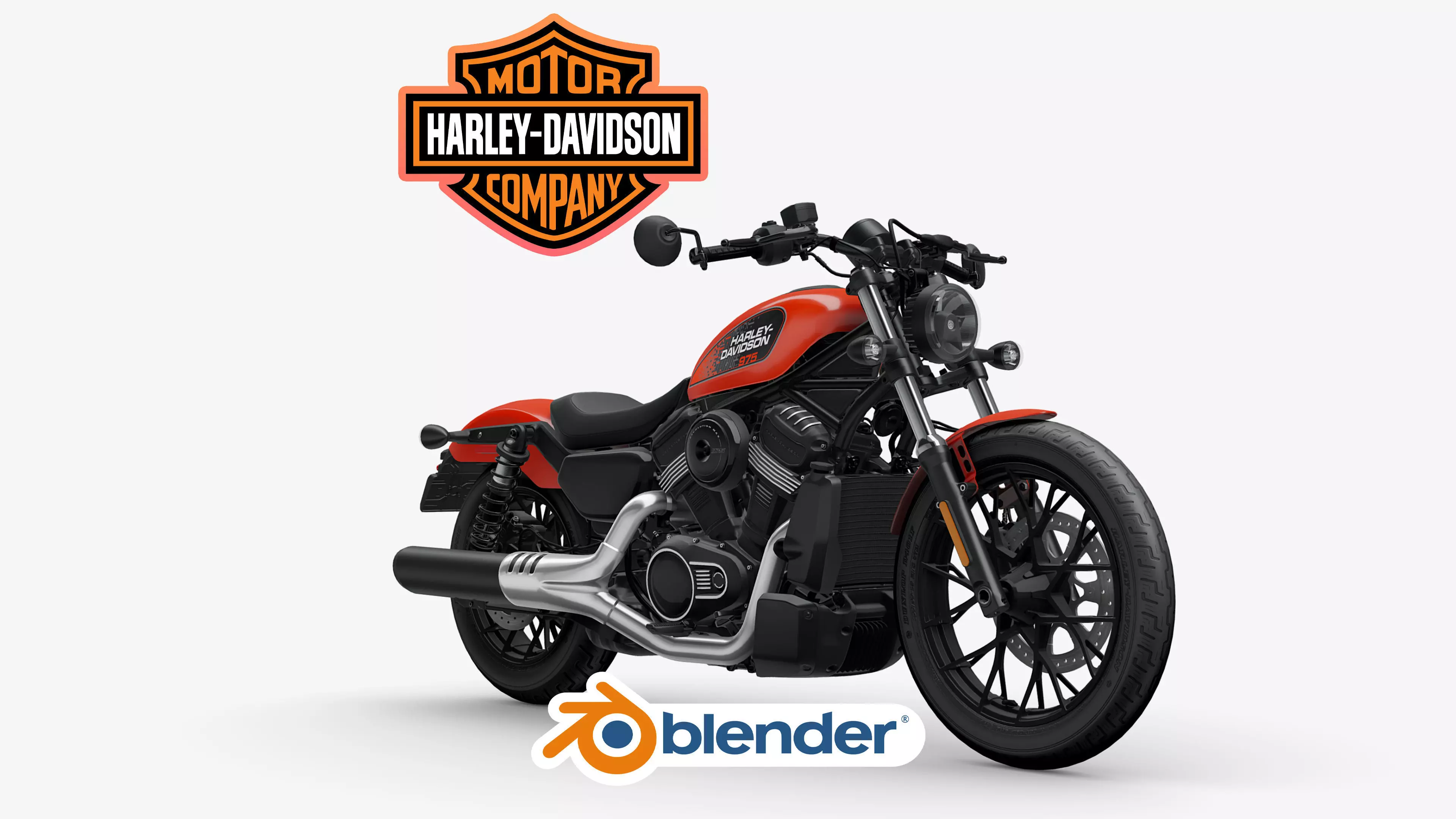 2026 Harley Davidson Sportster Nightster Motorcycle Bike Low-poly 3D model