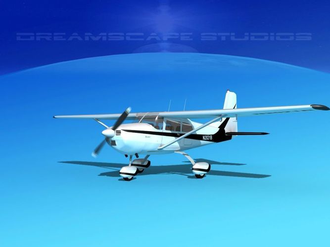 Cessna 172 Skyhawk 1958 V01 3D model