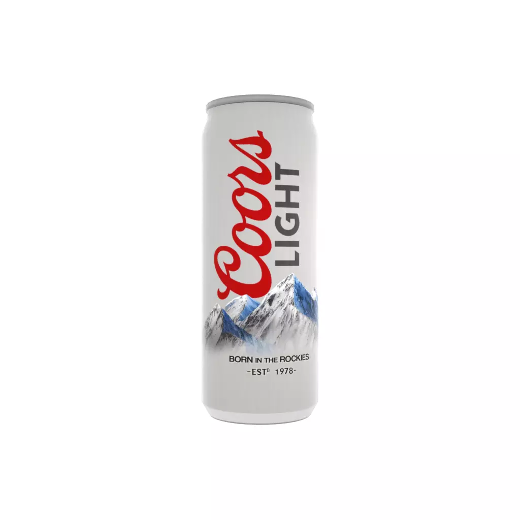 Coors Light Low-poly 3D model