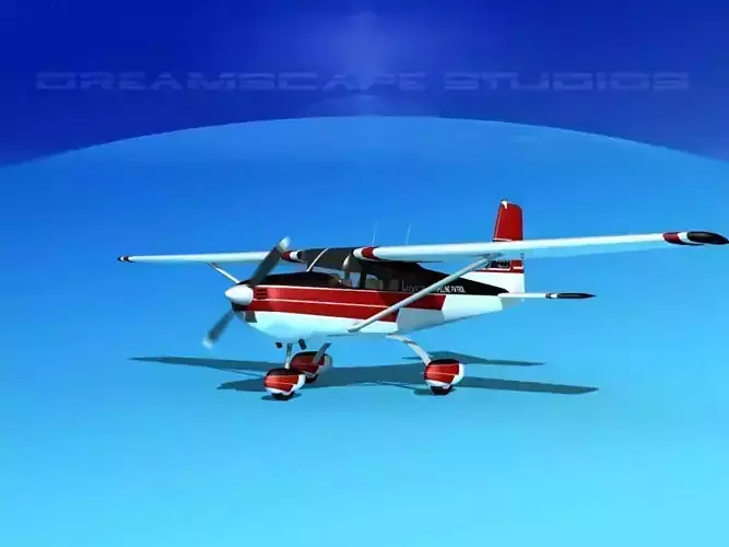 Cessna 172 Skyhawk 1958 V03 3D model