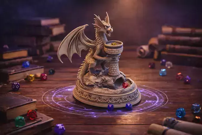 Dragon Dice Tower 3D print model