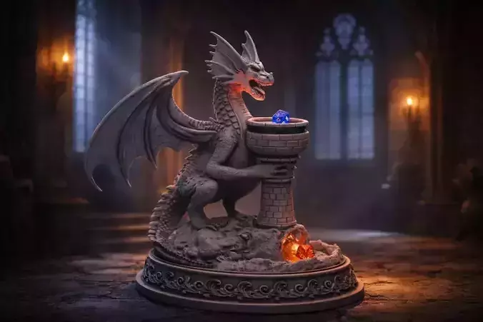 Dragon Dice Tower 3D print model 7