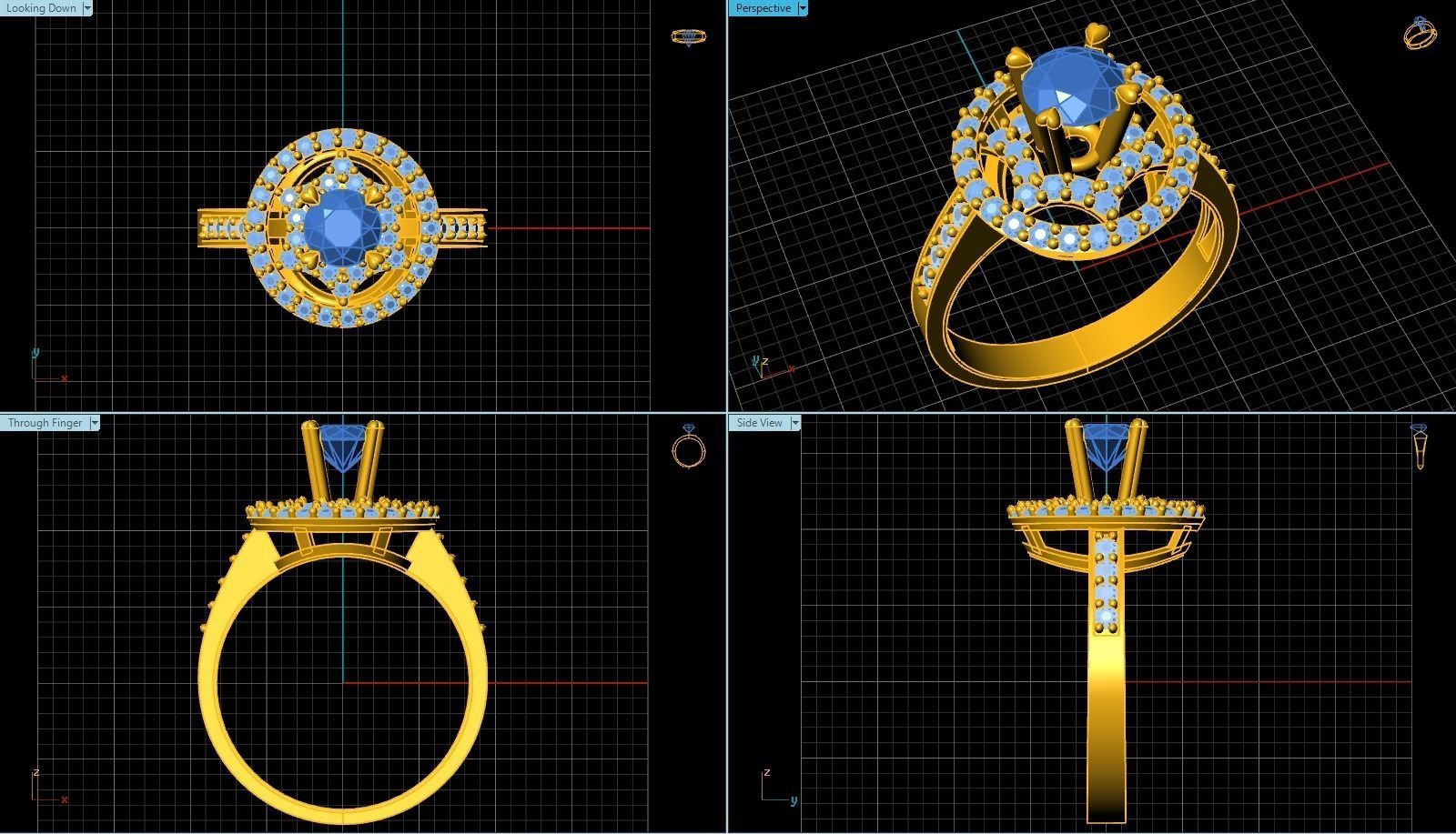 Ring T00114 3D print model_4