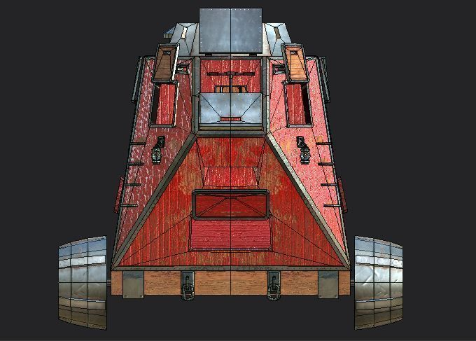 Carriage steampunk  3D model_10