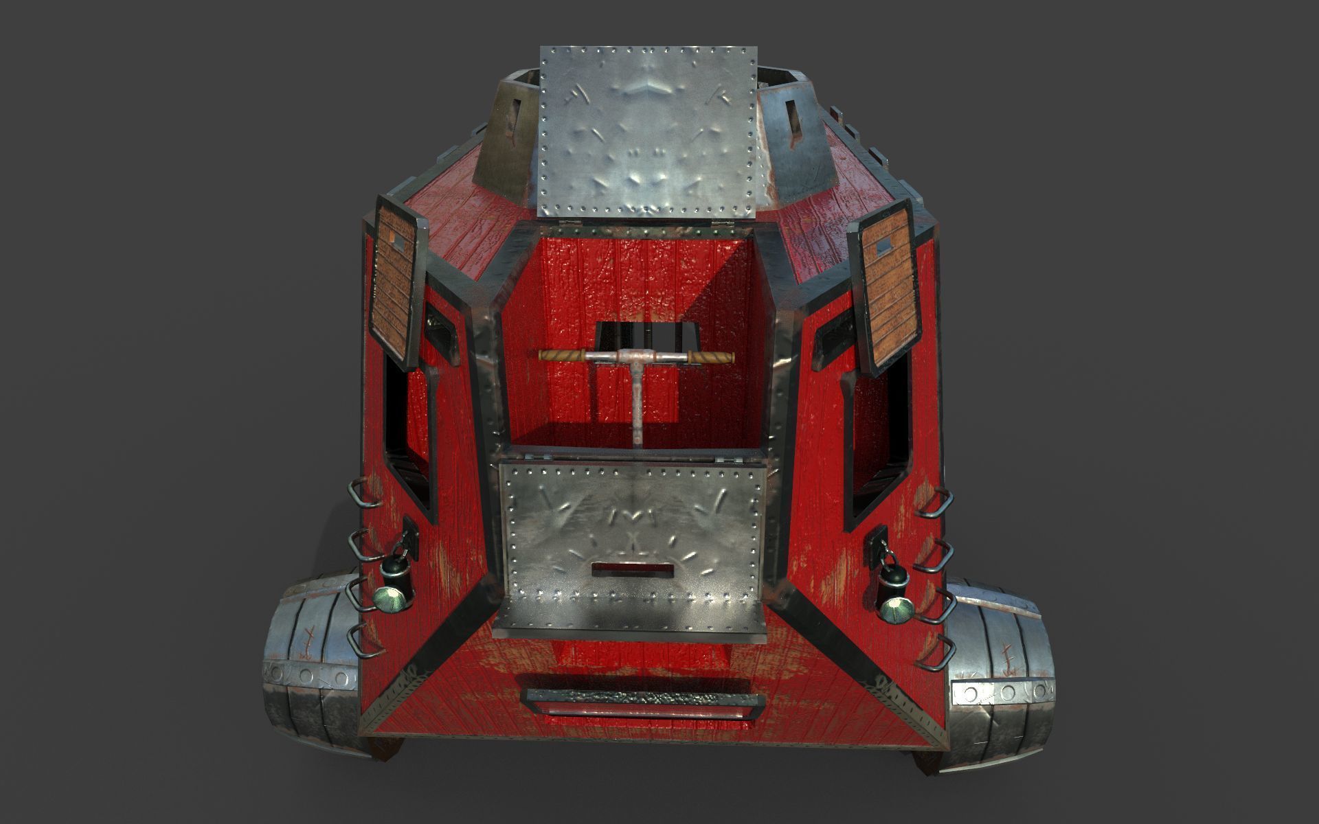 Carriage steampunk  3D model_4