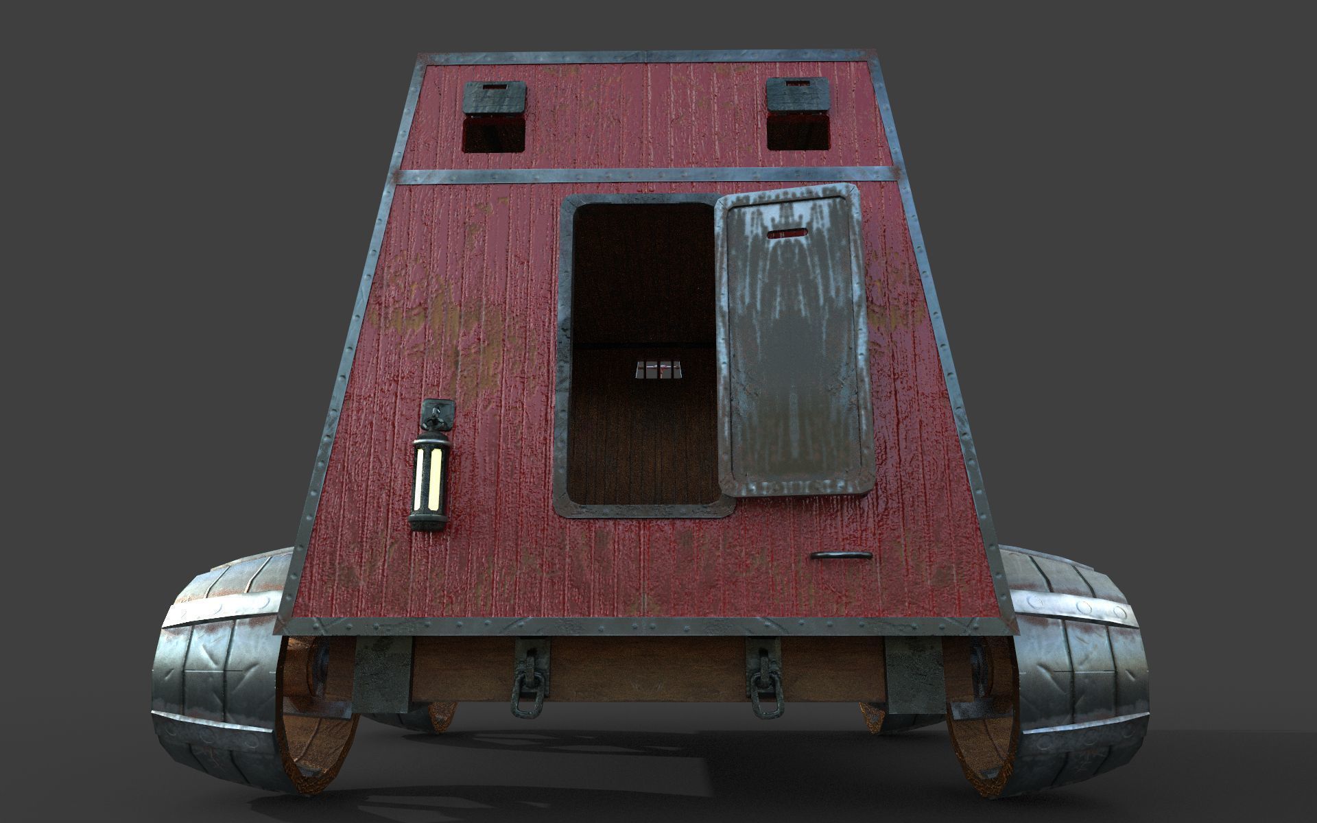 Carriage steampunk  3D model_9