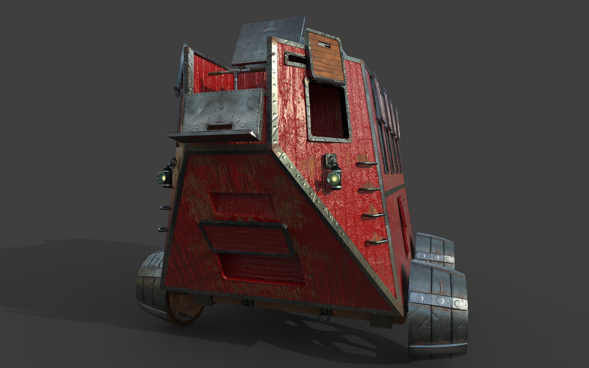 Carriage steampunk  3D model_5