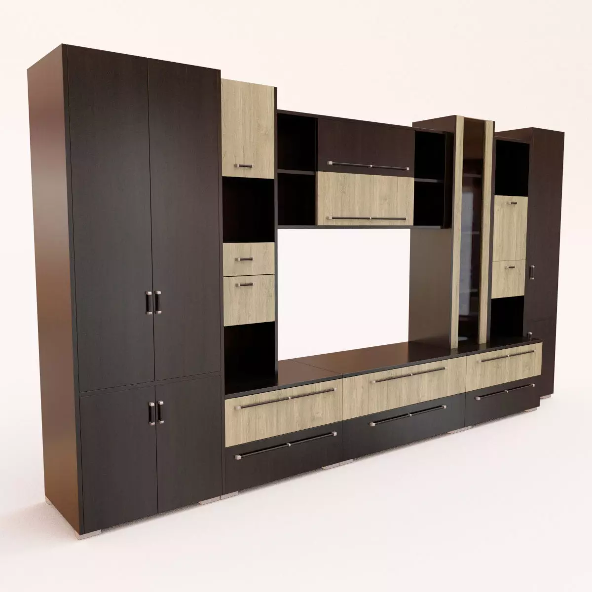 Mercur Shelving System 3D model_0