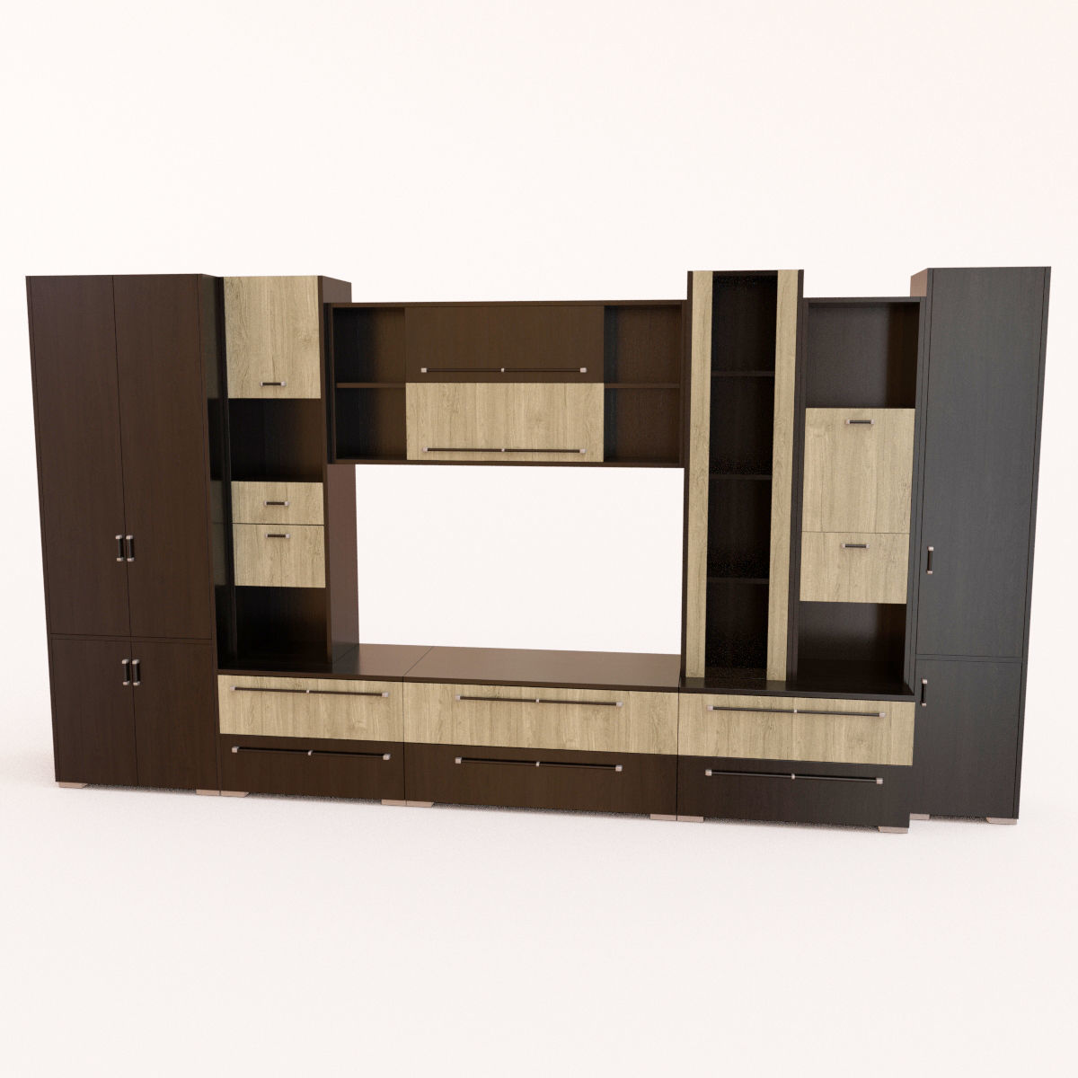 Mercur Shelving System 3D model_2