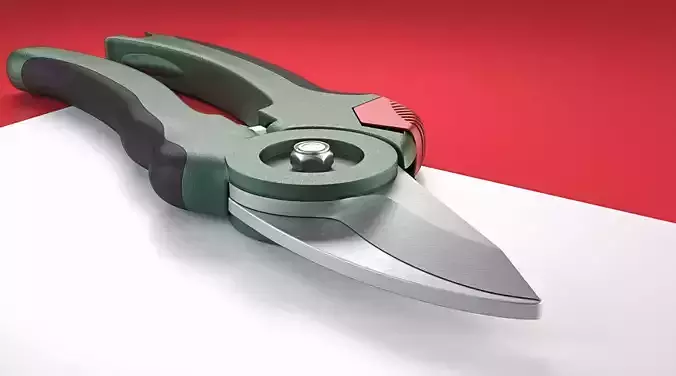 Garden pruner 3D model