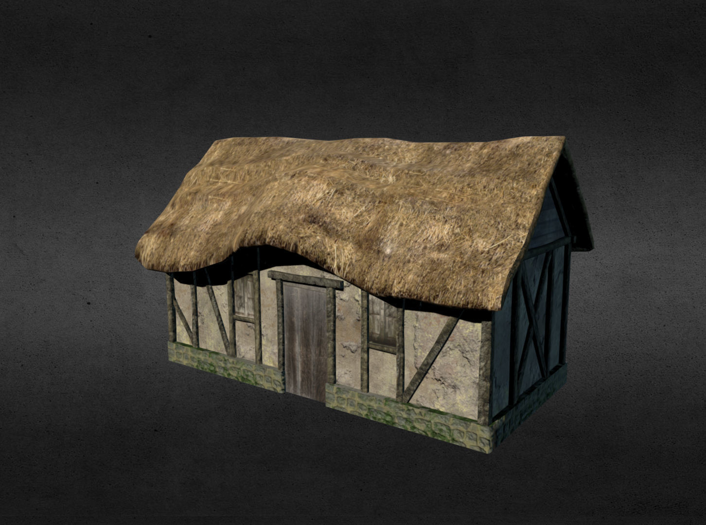 Medieval buildings pack Low-poly 3D model_15
