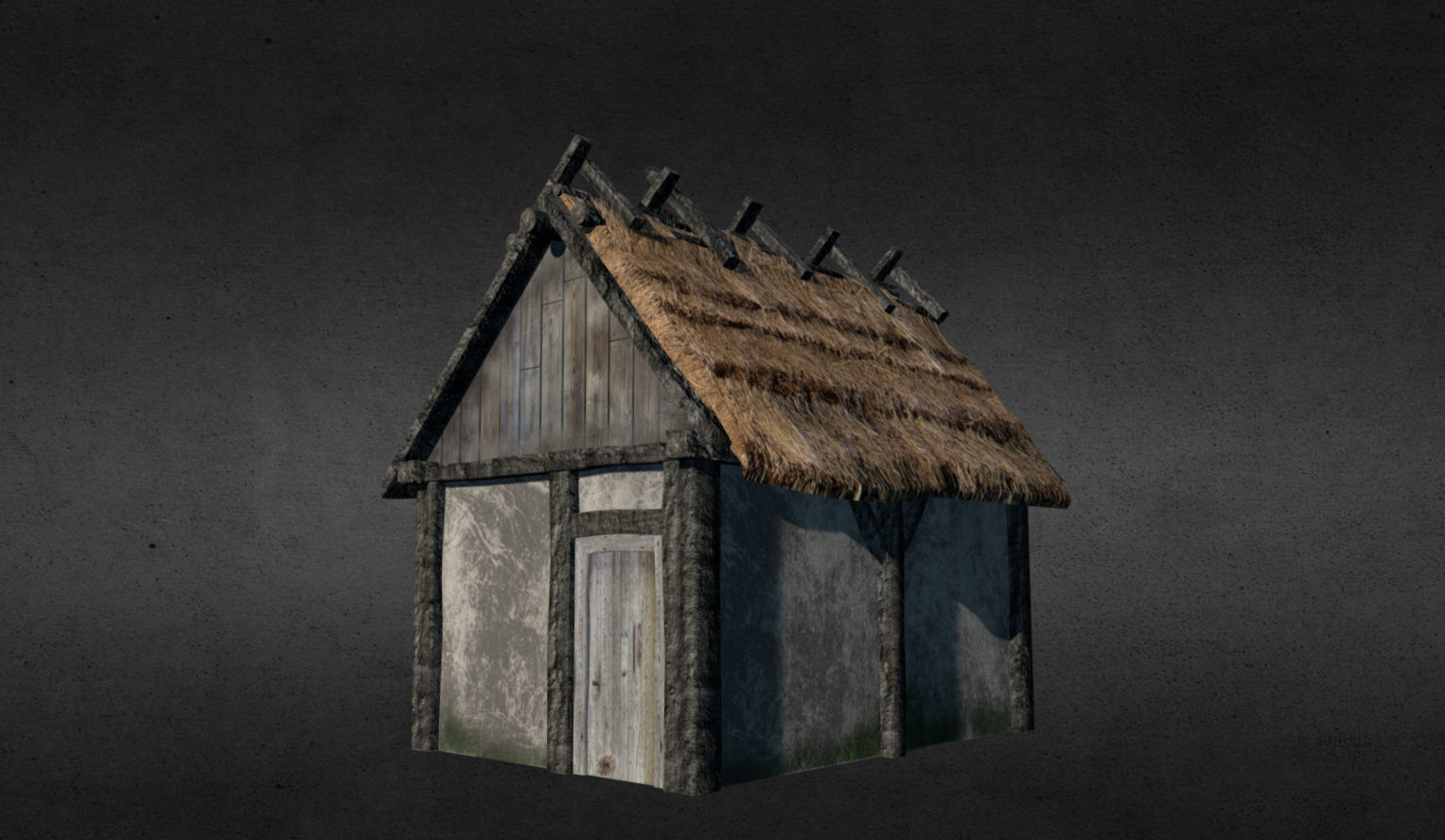 Medieval buildings pack Low-poly 3D model_11