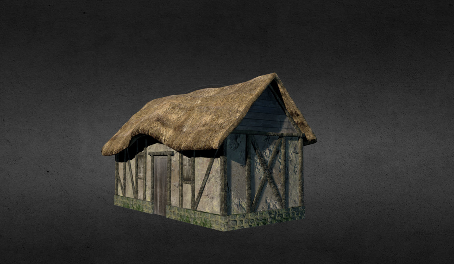Medieval buildings pack Low-poly 3D model_16