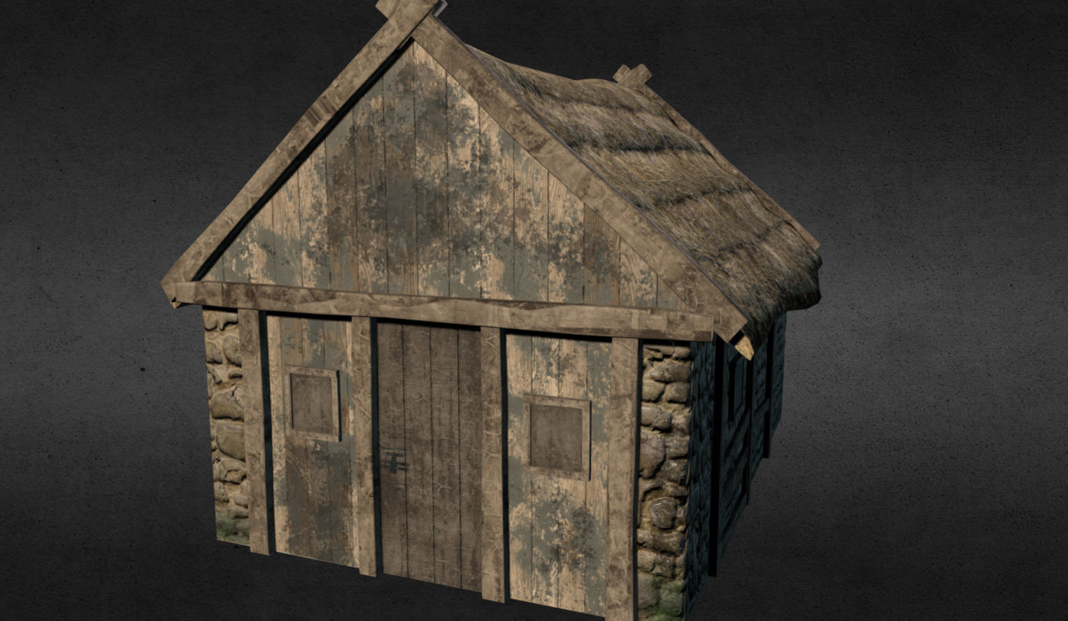 Medieval buildings pack Low-poly 3D model_7