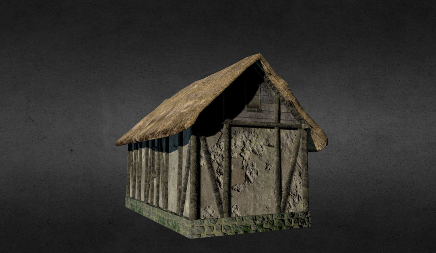 Medieval buildings pack Low-poly 3D model_17