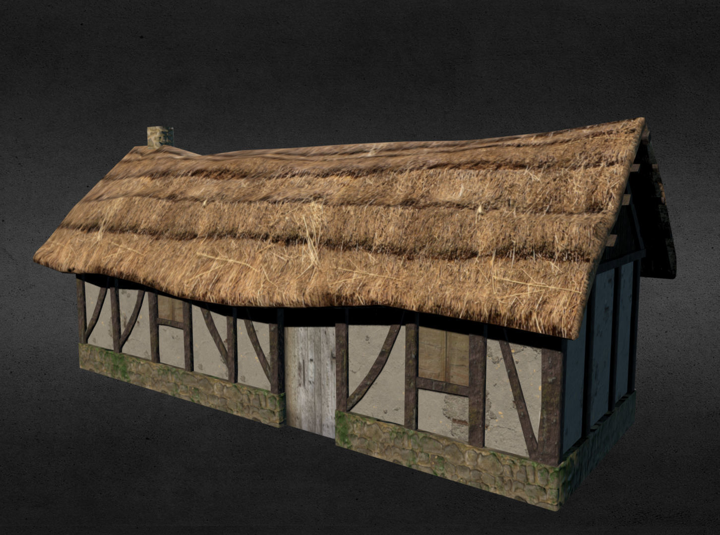 Medieval buildings pack Low-poly 3D model_18