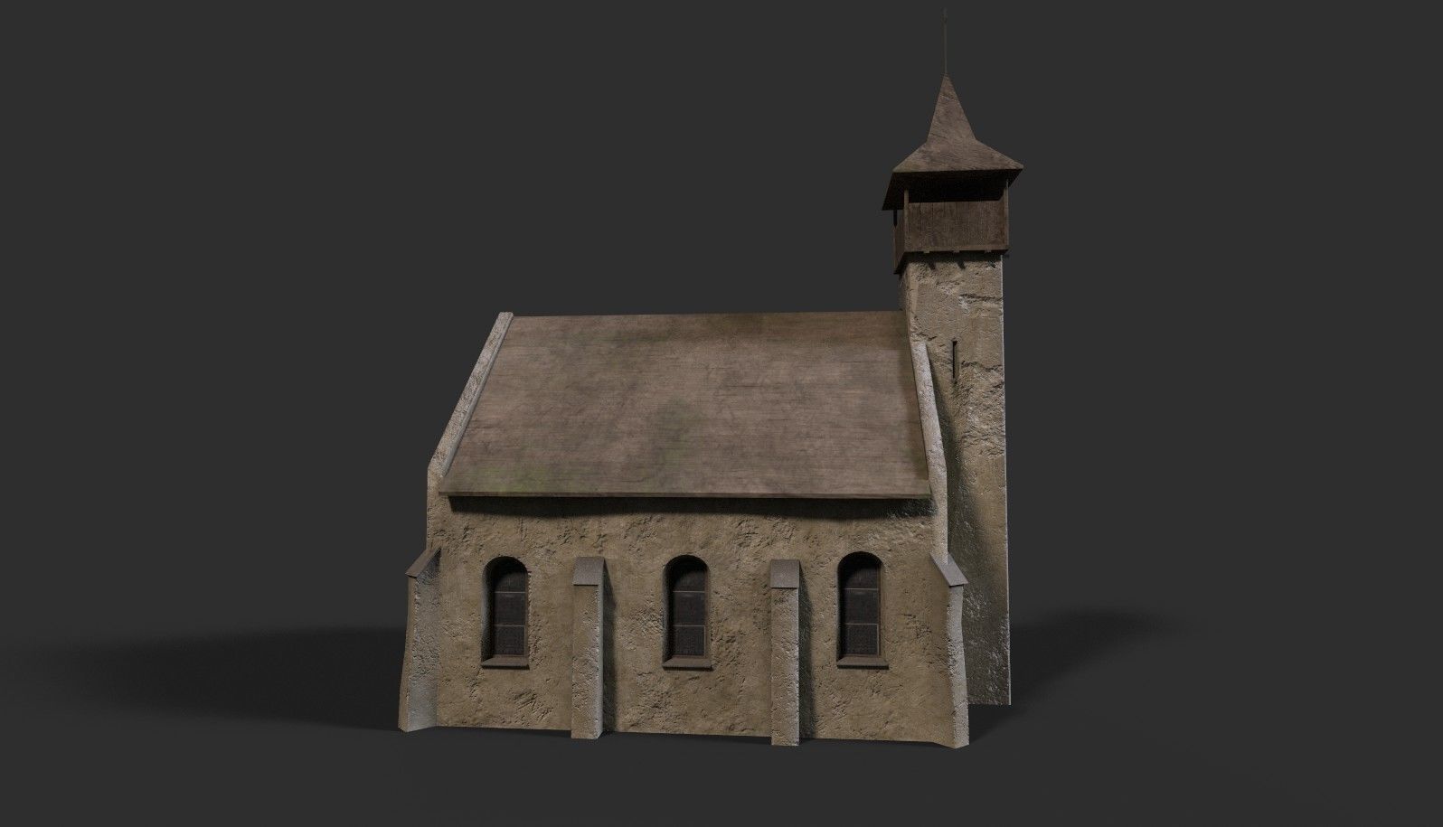 Medieval buildings pack Low-poly 3D model_1