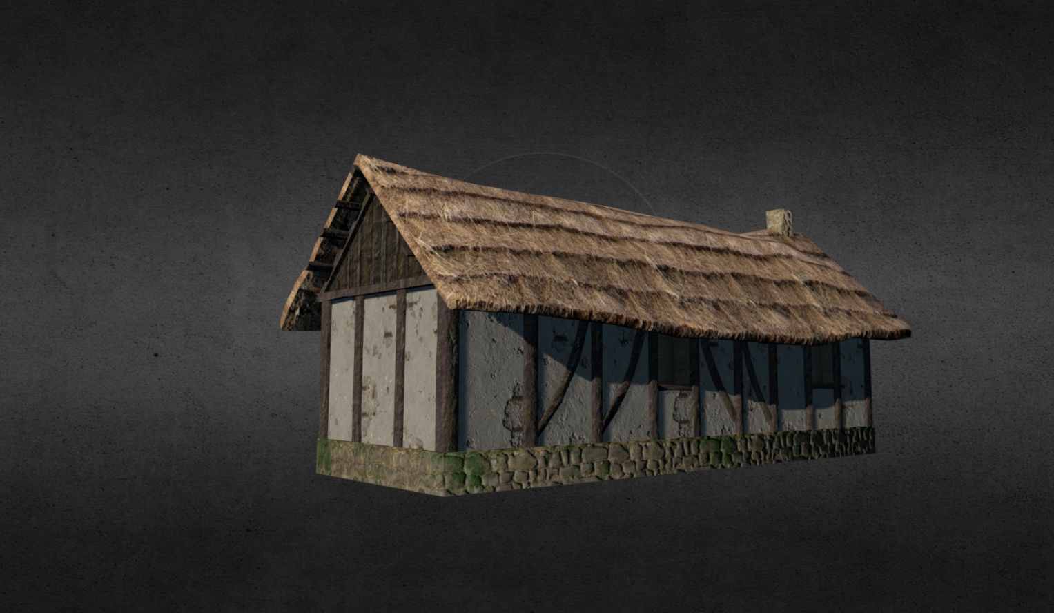 Medieval buildings pack Low-poly 3D model_19
