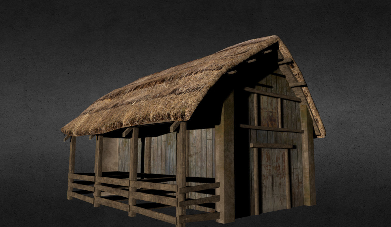 Medieval buildings pack Low-poly 3D model_22
