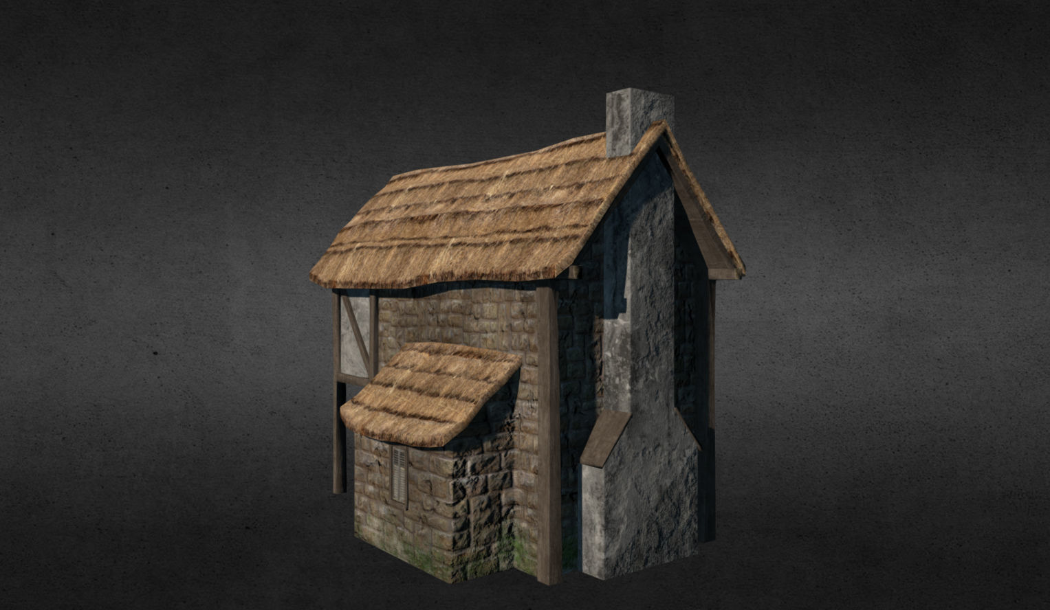 Medieval buildings pack Low-poly 3D model_20