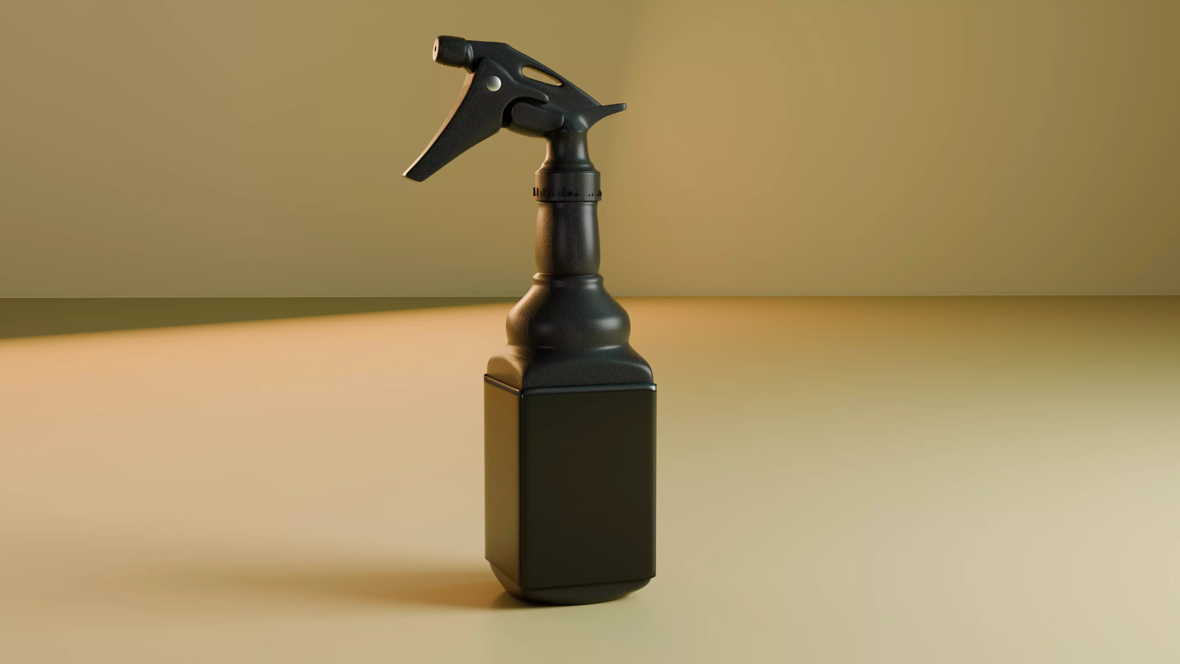 Professional Barber Spray Bottle Low-poly 3D model