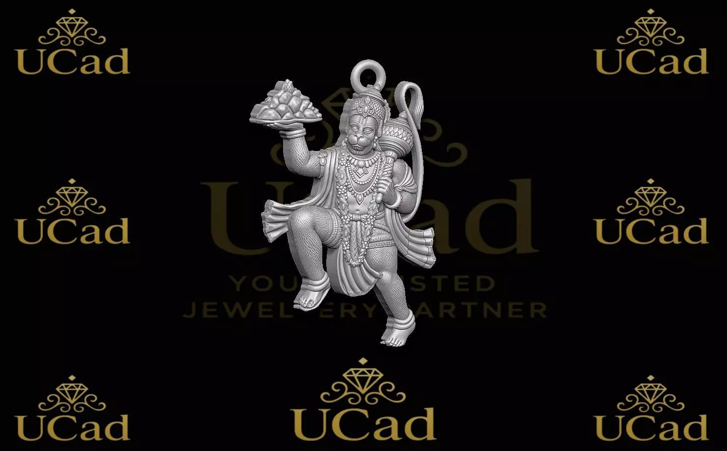 Hanuman Pendant 3D print model