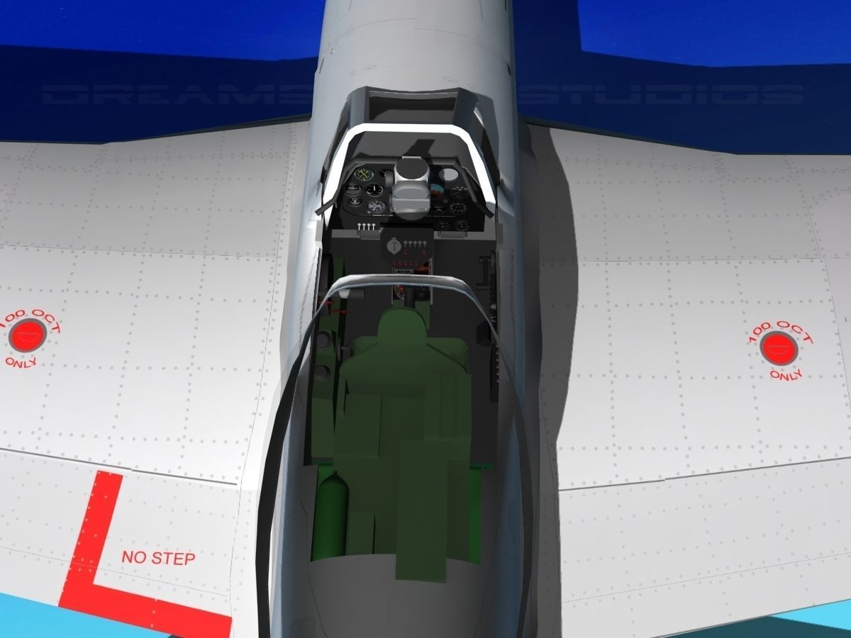 P-51 Mustang Sport BARDAHL 3D model_14