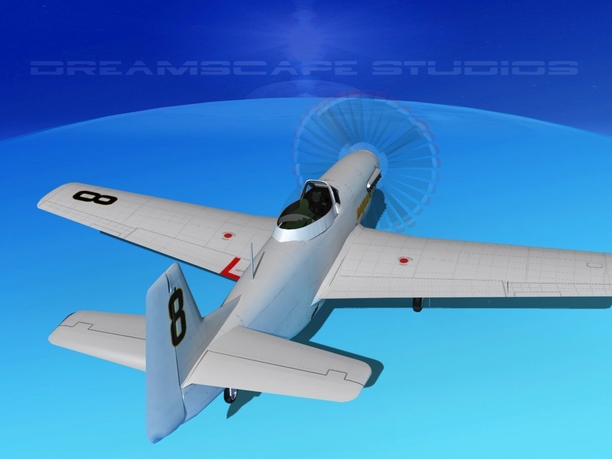 P-51 Mustang Sport BARDAHL 3D model_8