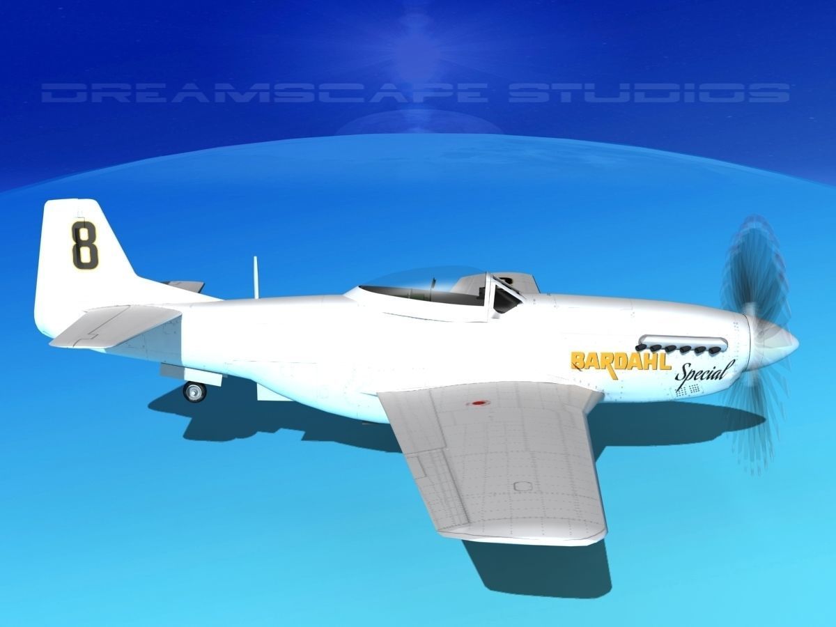P-51 Mustang Sport BARDAHL 3D model_6