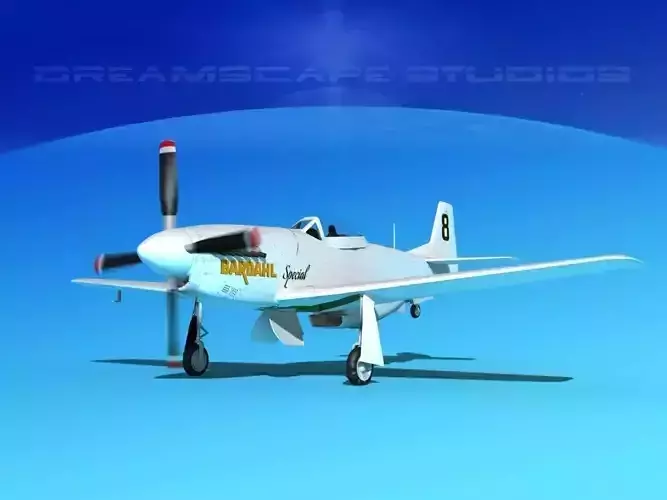 P-51 Mustang Sport BARDAHL 3D model