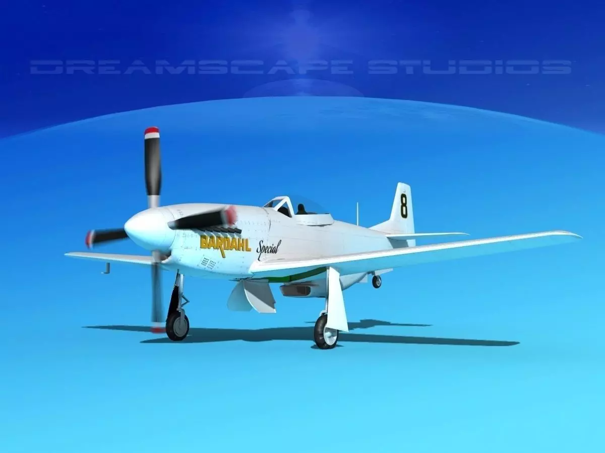 P-51 Mustang Sport BARDAHL 3D model_0