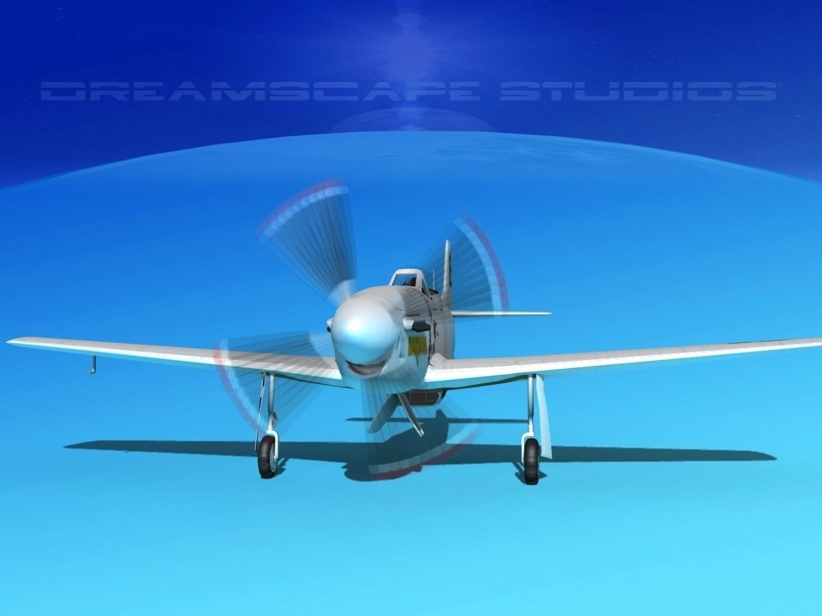 P-51 Mustang Sport BARDAHL 3D model_1