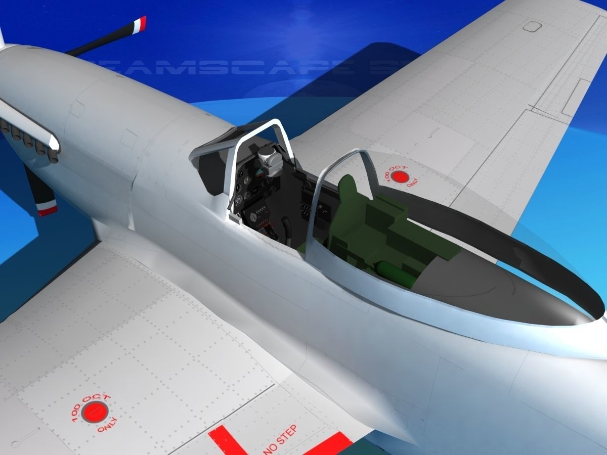 P-51 Mustang Sport BARDAHL 3D model_13