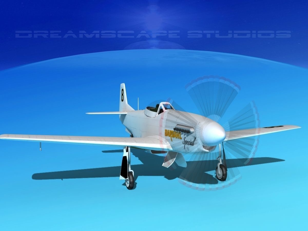 P-51 Mustang Sport BARDAHL 3D model_2