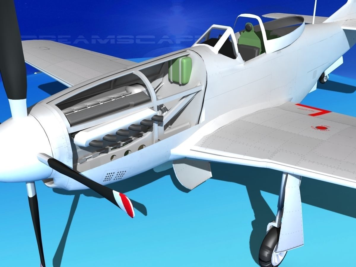 P-51 Mustang Sport BARDAHL 3D model_3