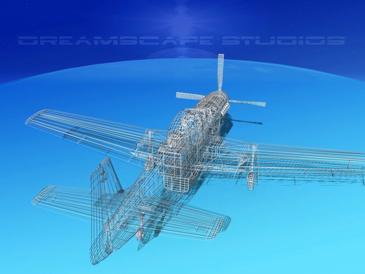 P-51 Mustang Sport BARDAHL 3D model_19