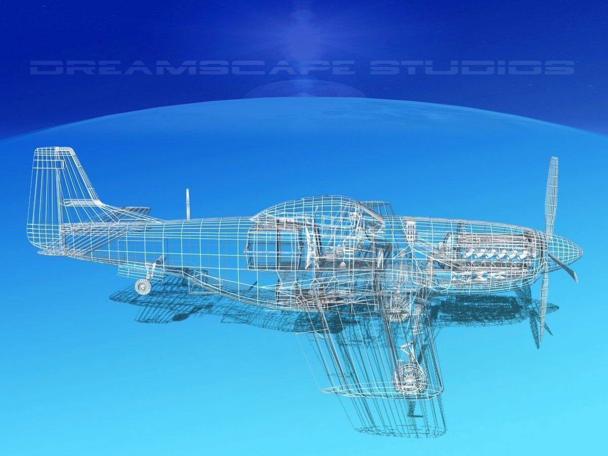 P-51 Mustang Sport BARDAHL 3D model_18